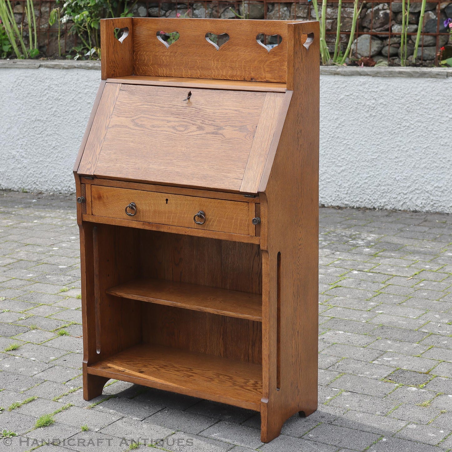Liberty & Co Arts & Crafts Cotswold School ‘Chaucer’ English Oak Bureau