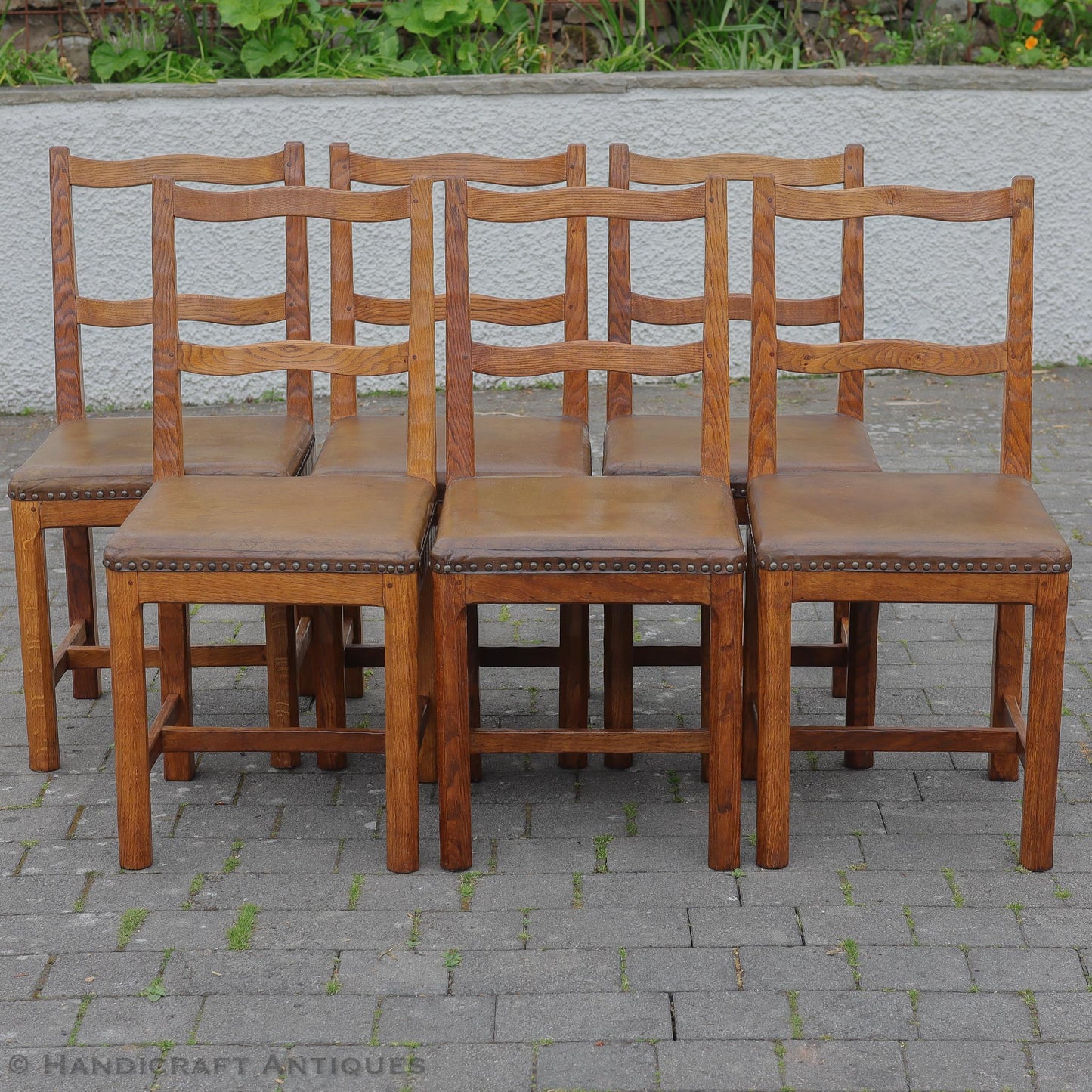 Derek 'Lizardman' Slater Arts & Crafts Yorkshire School English Oak Chair c. 1970.