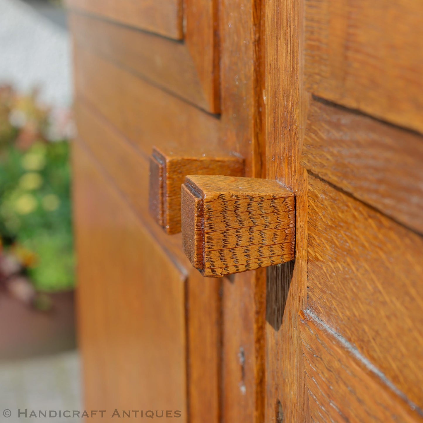 Brynmawr Furniture Company Arts & Crafts Cotswold School English Oak Wardrobe c. 1930.