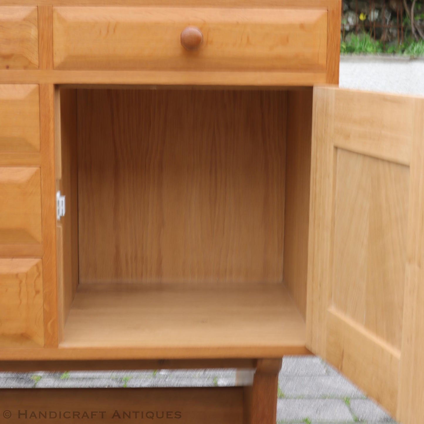Arts & Crafts Cotswold School English Oak Sideboard by White Rose Studio