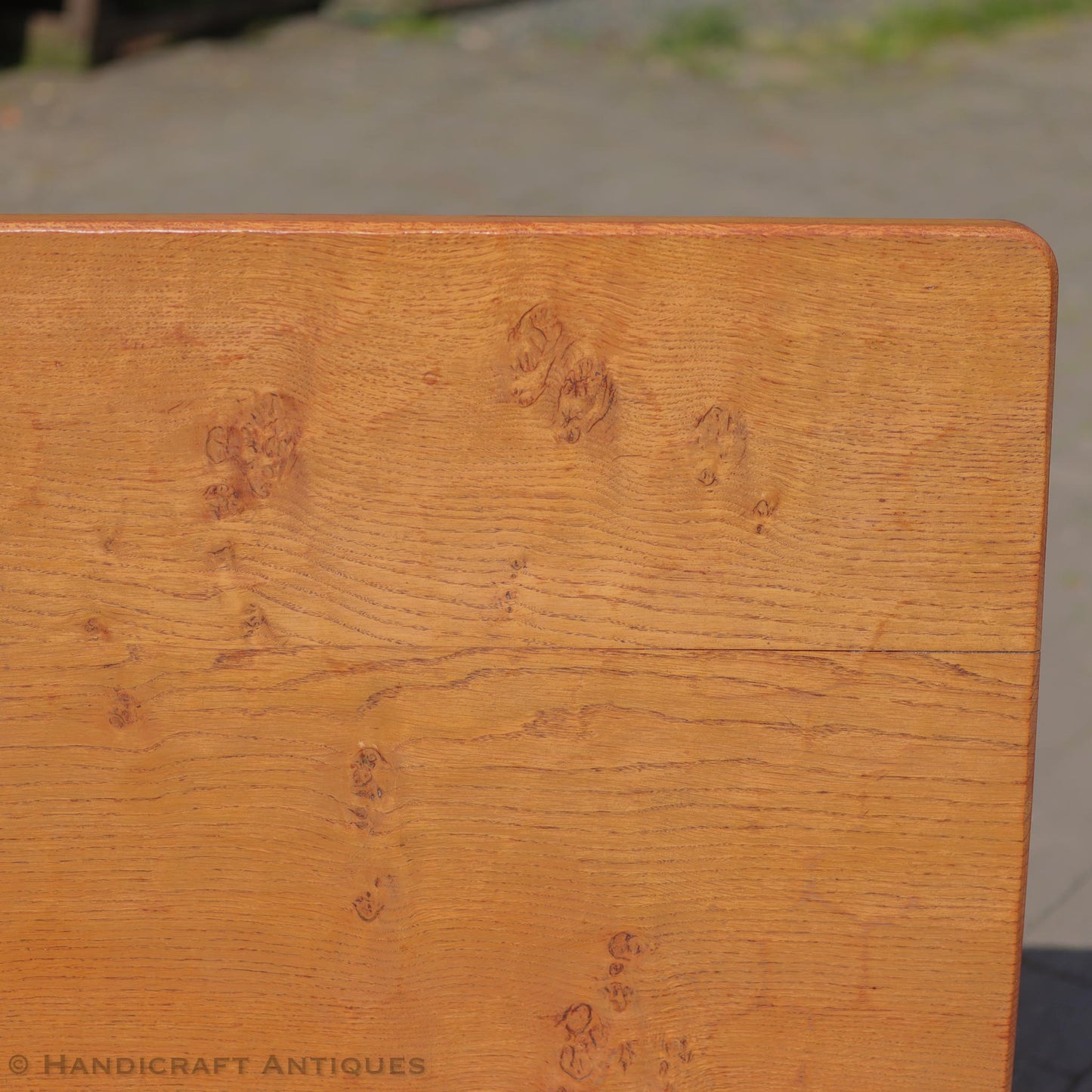 Derek 'Lizardman' Slater Arts & Crafts Yorkshire School English Oak Dining Table