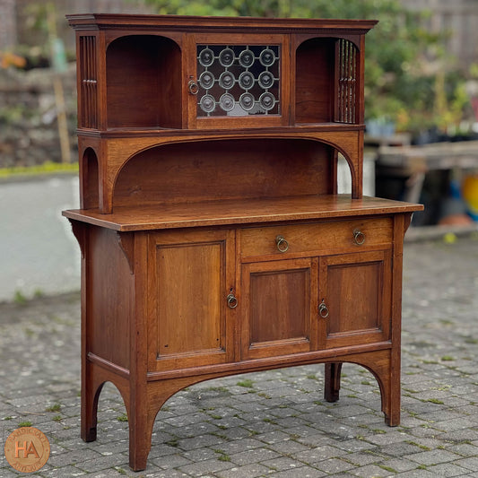 Liberty & Co Arts & Crafts Cotswold School Mahogany Dresser c. 1920.