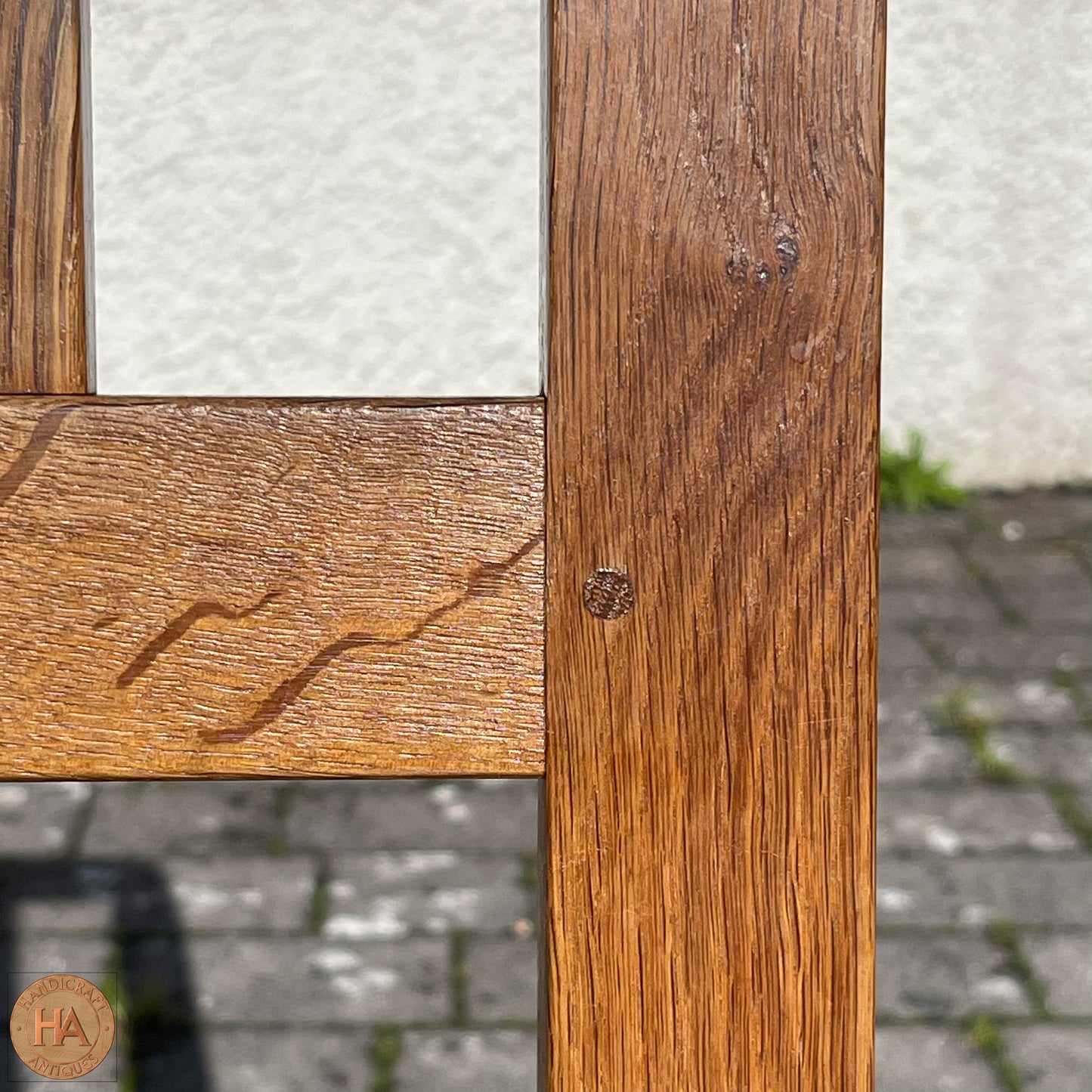 Set of 4 Derek ‘Lizardman’ Slater Arts & Crafts Yorkshire School Lattice Back English Oak Chairs
