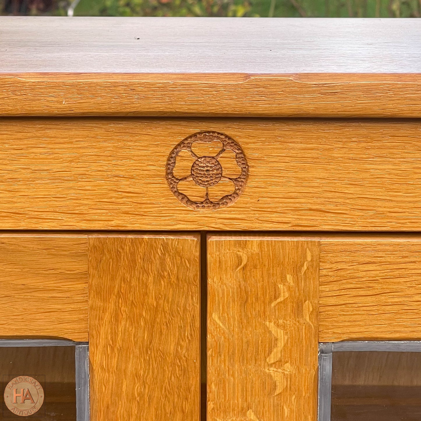 K. A. Wilkinson Arts & Crafts Yorkshire School English Oak Bookcase 1989.