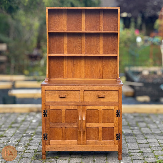 Derek 'Lizardman' Slater Arts & Crafts Yorkshire School English Oak Dresser