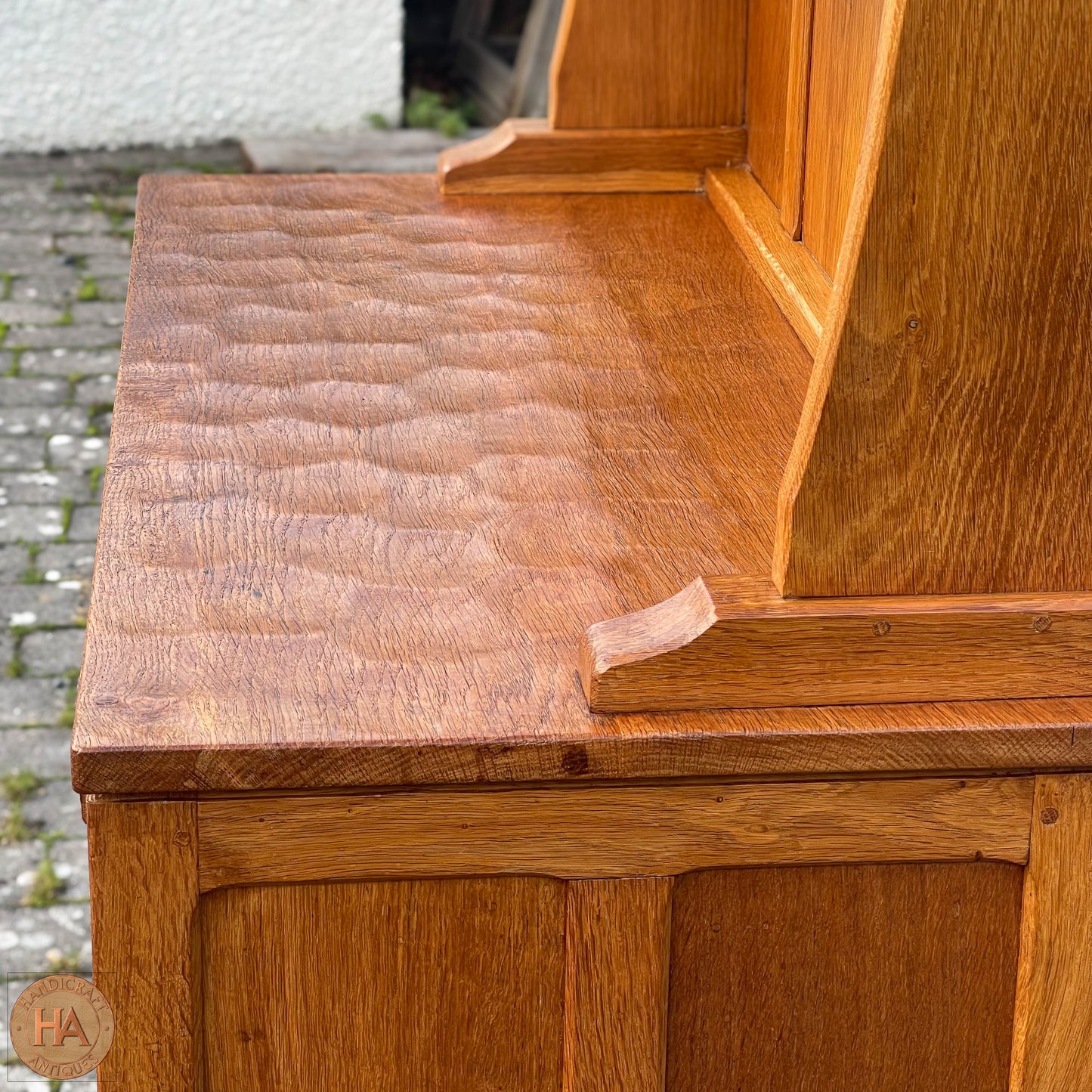 Derek 'Lizardman' Slater Arts & Crafts Yorkshire School English Oak Dresser
