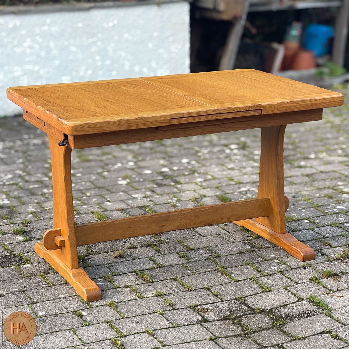 K. A. Wilkinson Arts & Crafts Yorkshire School English Oak Dining Table