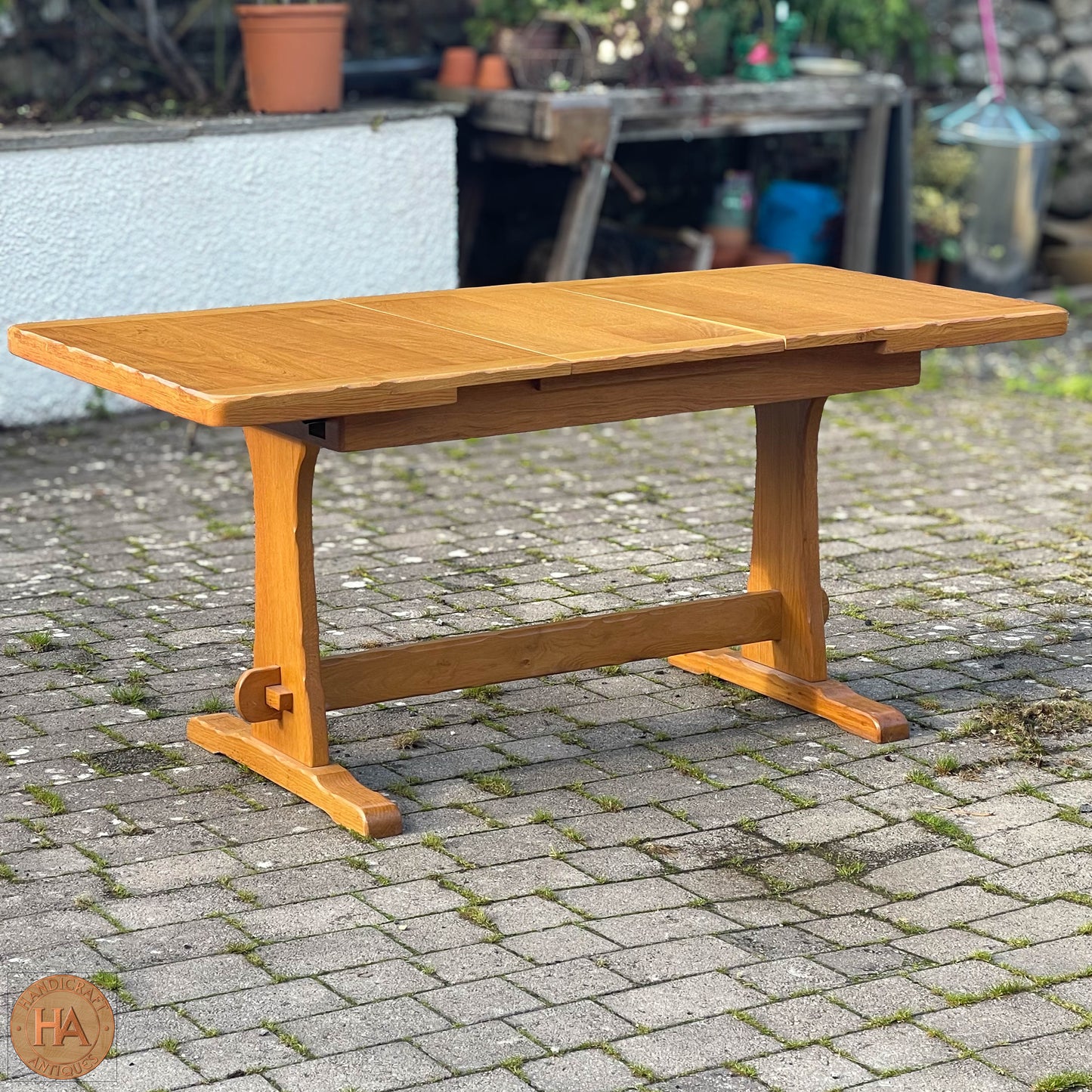 K. A. Wilkinson Arts & Crafts Yorkshire School English Oak Dining Table