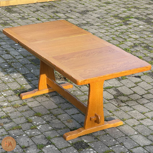 K. A. Wilkinson Arts & Crafts Yorkshire School English Oak Dining Table