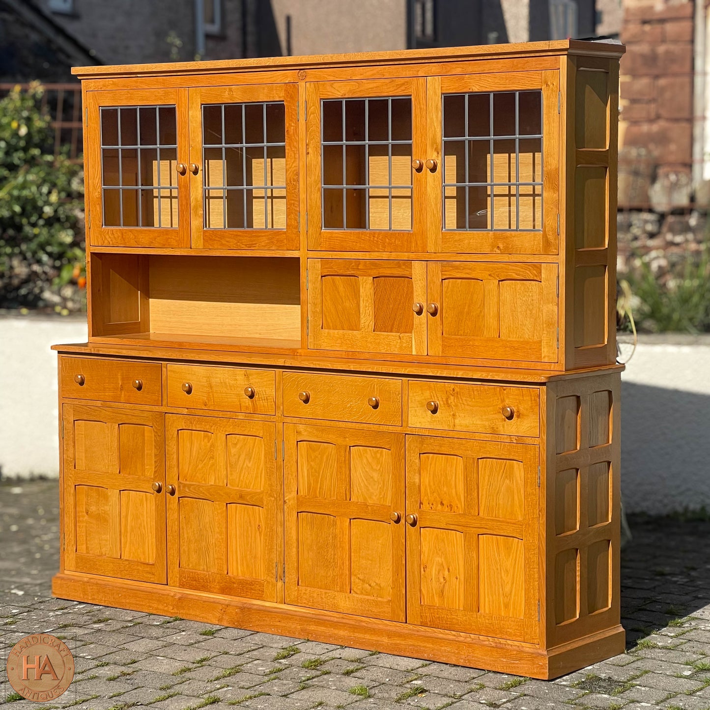K. A. Wilkinson Arts & Crafts Yorkshire School English Oak Dresser 1989.
