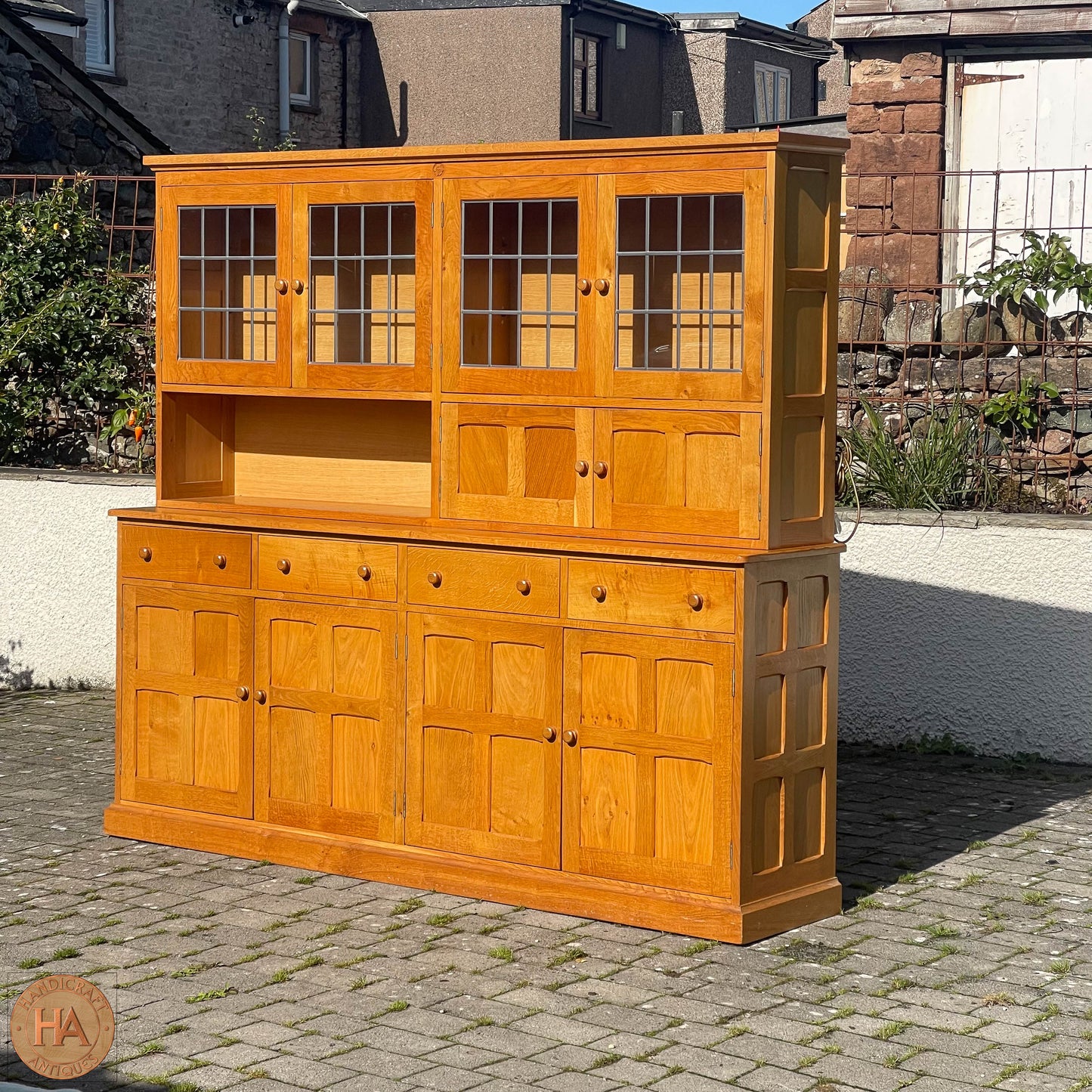 K. A. Wilkinson Arts & Crafts Yorkshire School English Oak Dresser 1989.