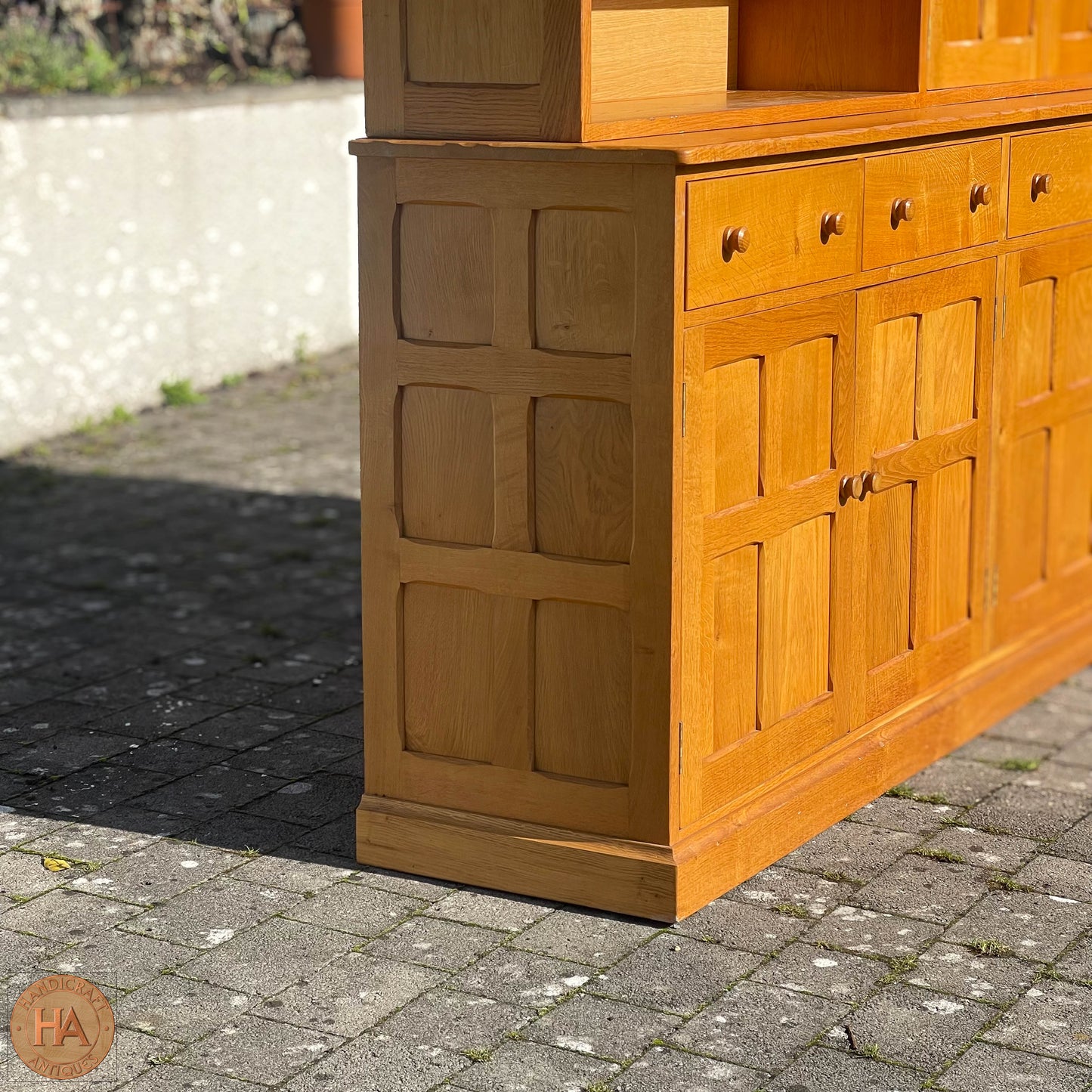 K. A. Wilkinson Arts & Crafts Yorkshire School English Oak Dresser 1989.