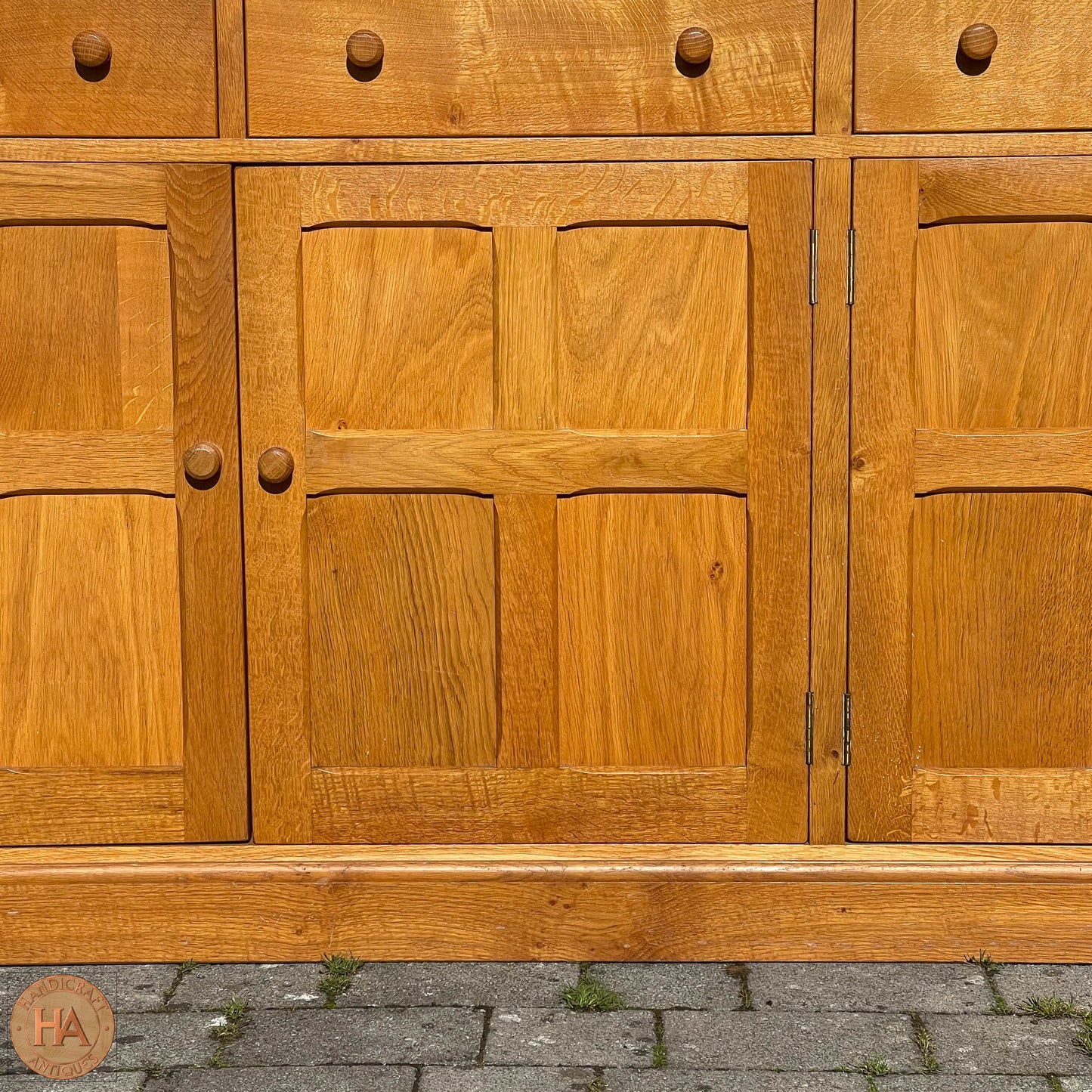 K. A. Wilkinson Arts & Crafts Yorkshire School English Oak Dresser 1989.