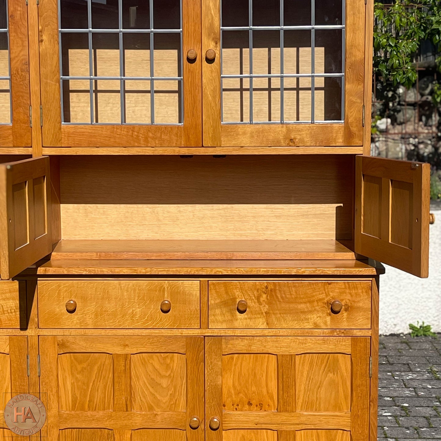 K. A. Wilkinson Arts & Crafts Yorkshire School English Oak Dresser 1989.