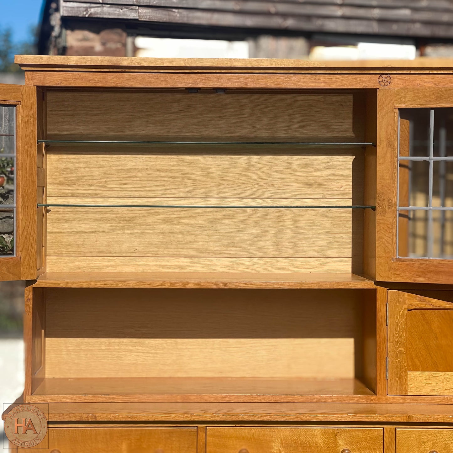 K. A. Wilkinson Arts & Crafts Yorkshire School English Oak Dresser 1989.