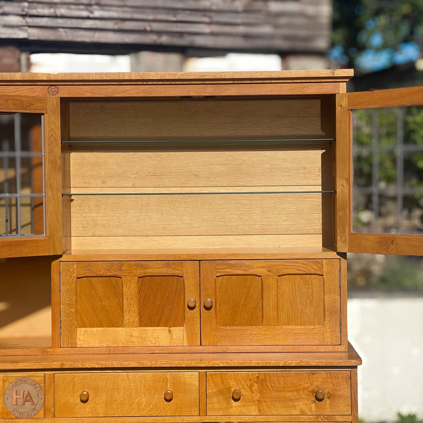 K. A. Wilkinson Arts & Crafts Yorkshire School English Oak Dresser 1989.