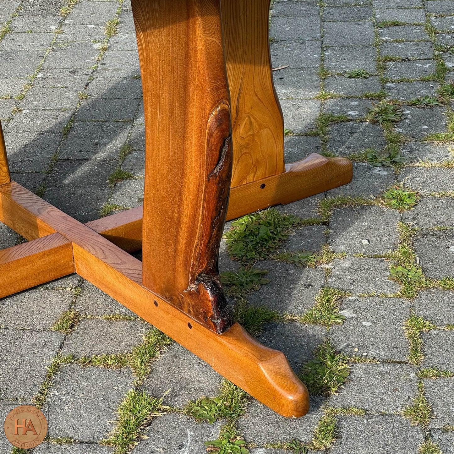 Phil Coles Arts & Crafts Cotswold School Elm Dining Table