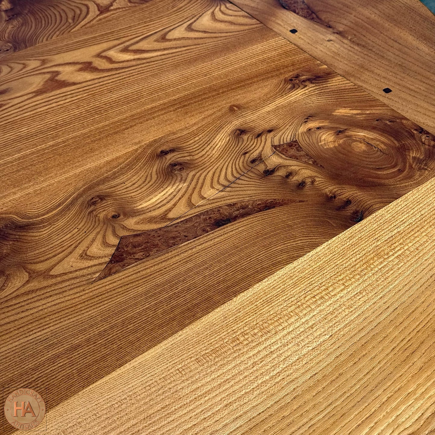 Phil Coles Arts & Crafts Cotswold School Elm Dining Table