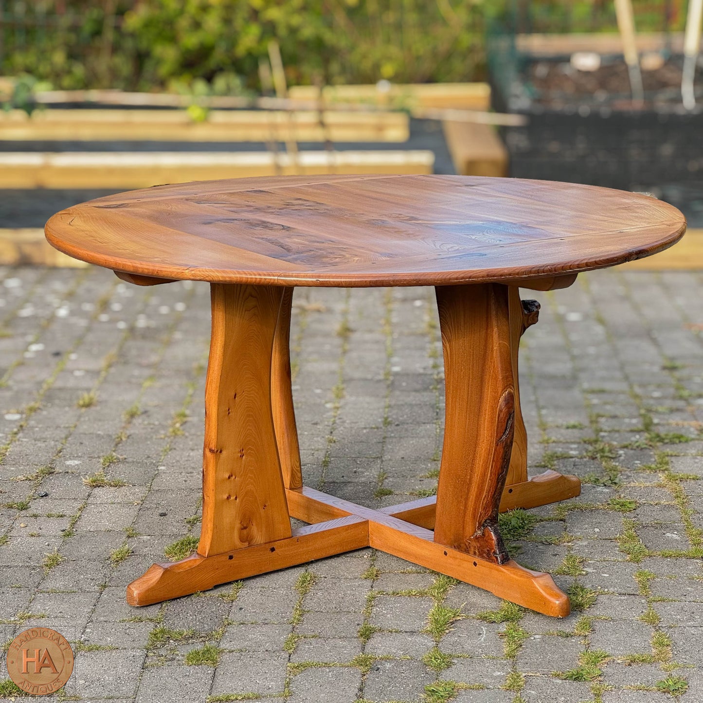 Phil Coles Arts & Crafts Cotswold School Elm Dining Table