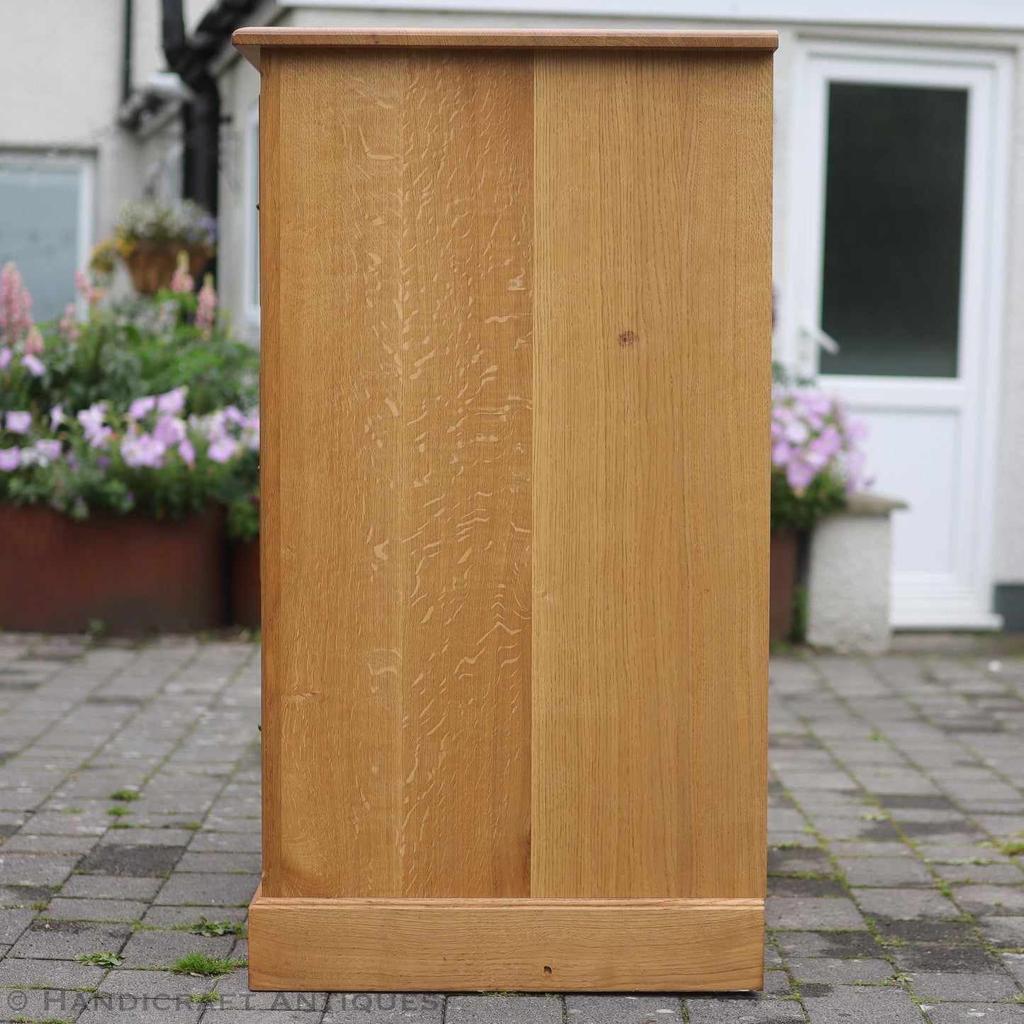Andrew Jordon Arts & Crafts Lakes School English Oak Filing Cabinet