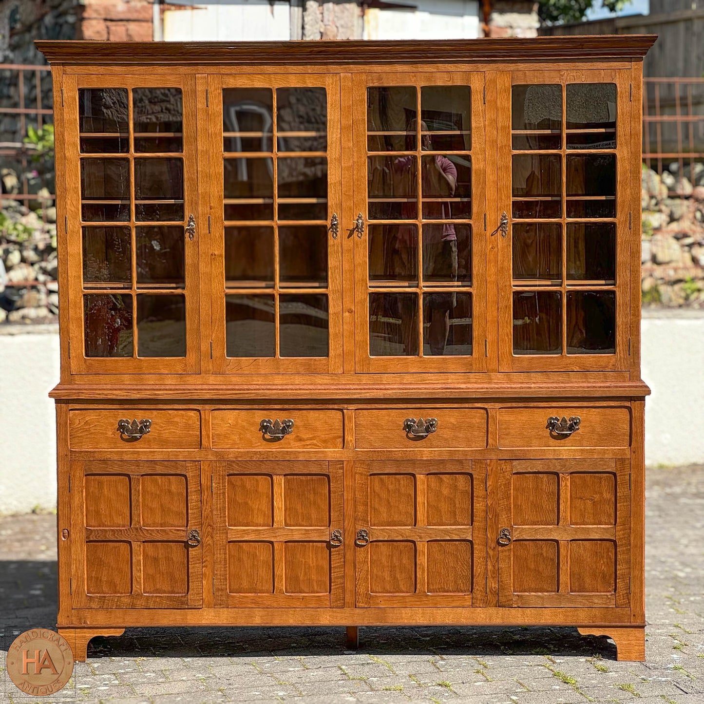 Acornman (Ex-Mouseman) Arts & Crafts Yorkshire School English Oak Dresser