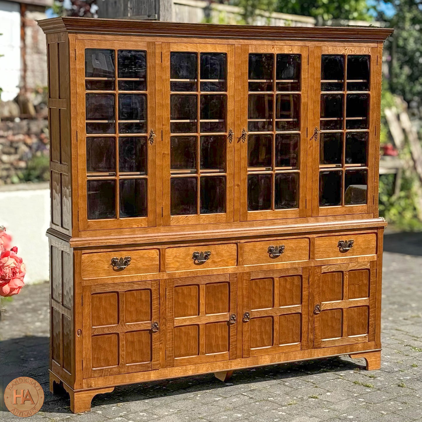 Acornman (Ex-Mouseman) Arts & Crafts Yorkshire School English Oak Dresser