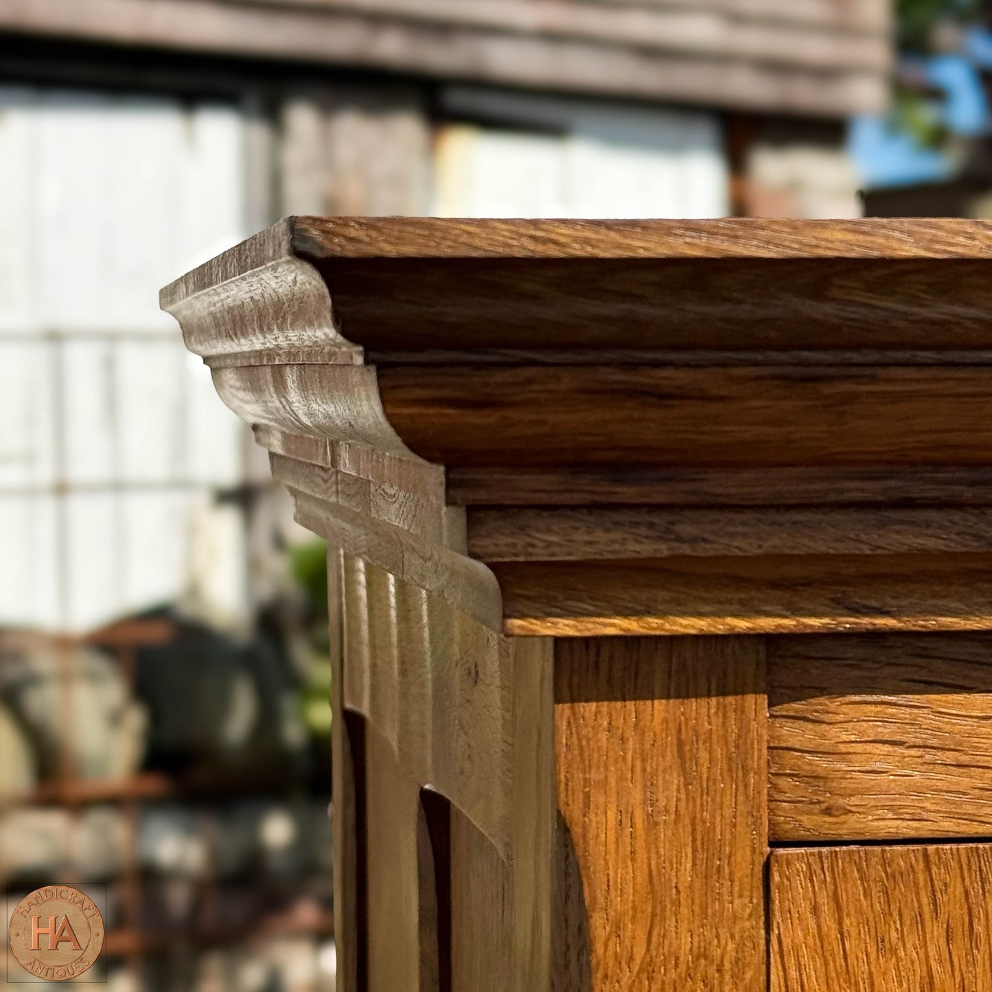 Acornman (Ex-Mouseman) Arts & Crafts Yorkshire School English Oak Dresser