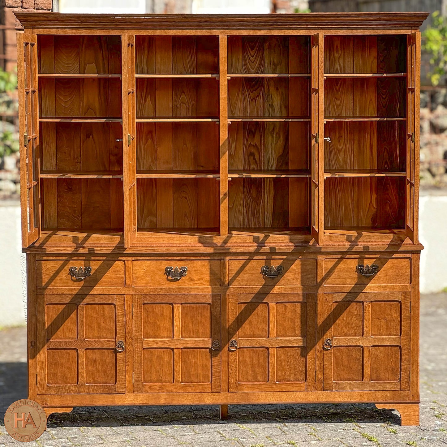 Acornman (Ex-Mouseman) Arts & Crafts Yorkshire School English Oak Dresser