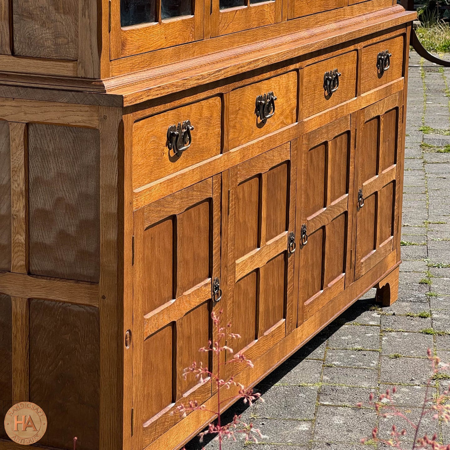 Acornman (Ex-Mouseman) Arts & Crafts Yorkshire School English Oak Dresser