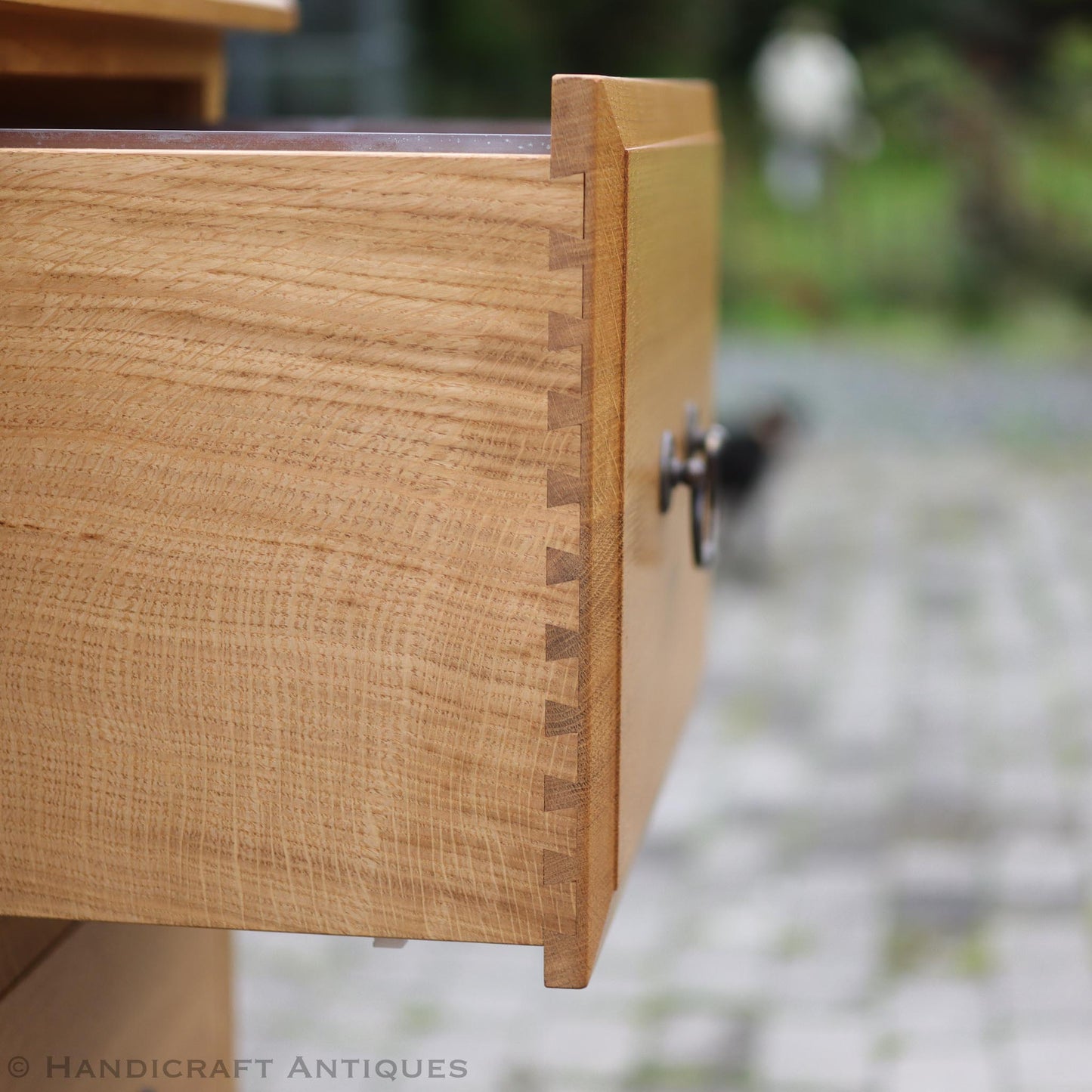Andrew Jordon Arts & Crafts Lakes School English Oak Filing Cabinet