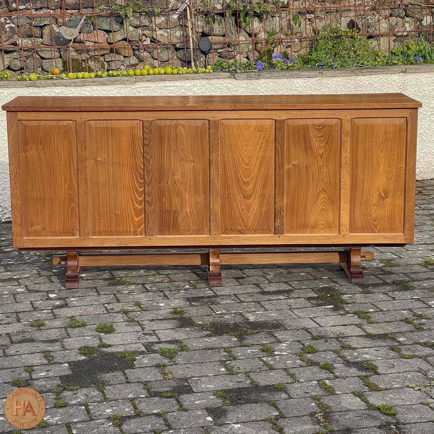 Colin 'Beaverman' Almack (Ex-Mouseman) Arts & Crafts Yorkshire School Sideboard c. 1980.