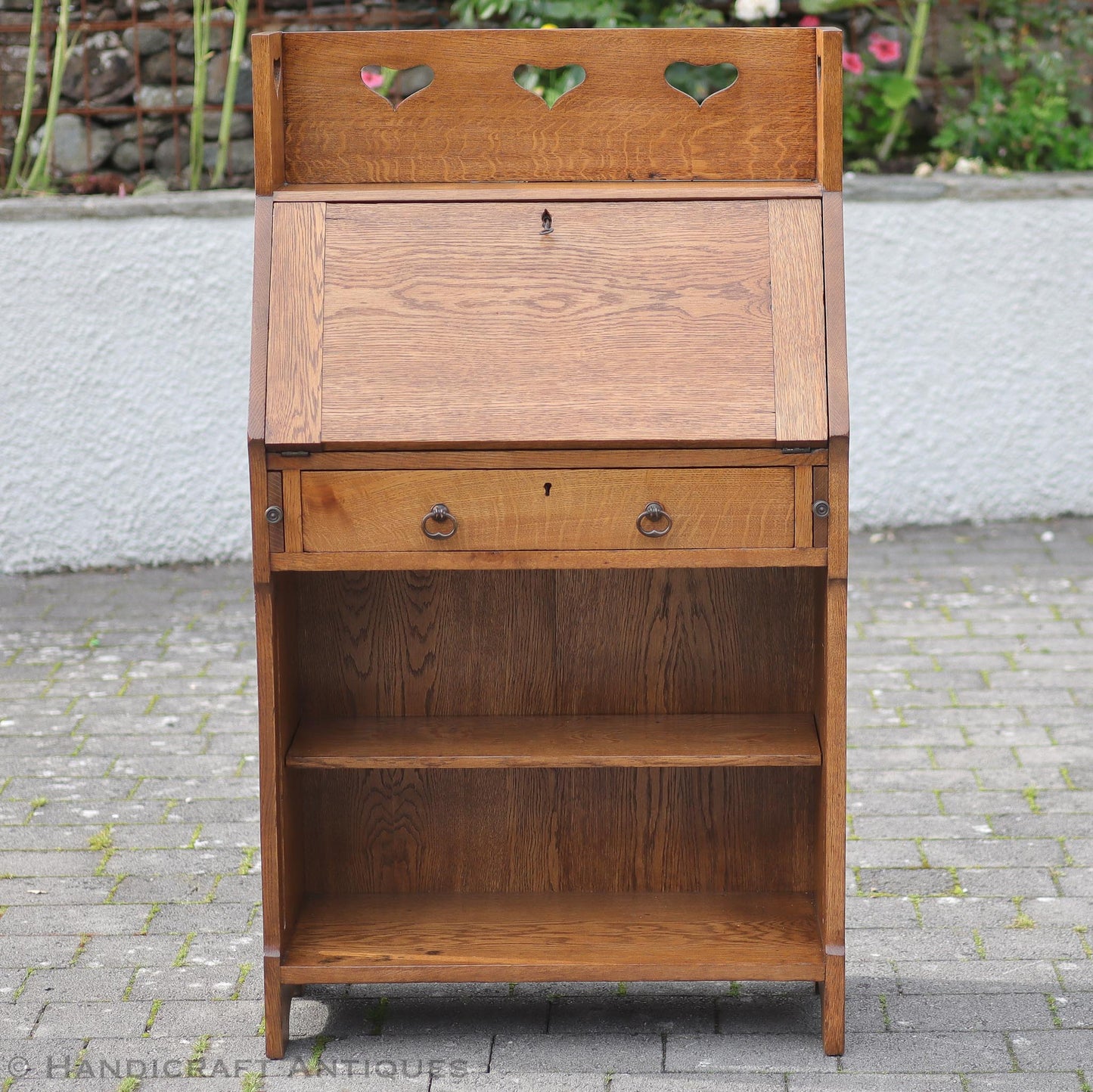 Liberty & Co Arts & Crafts Cotswold School ‘Chaucer’ English Oak Bureau