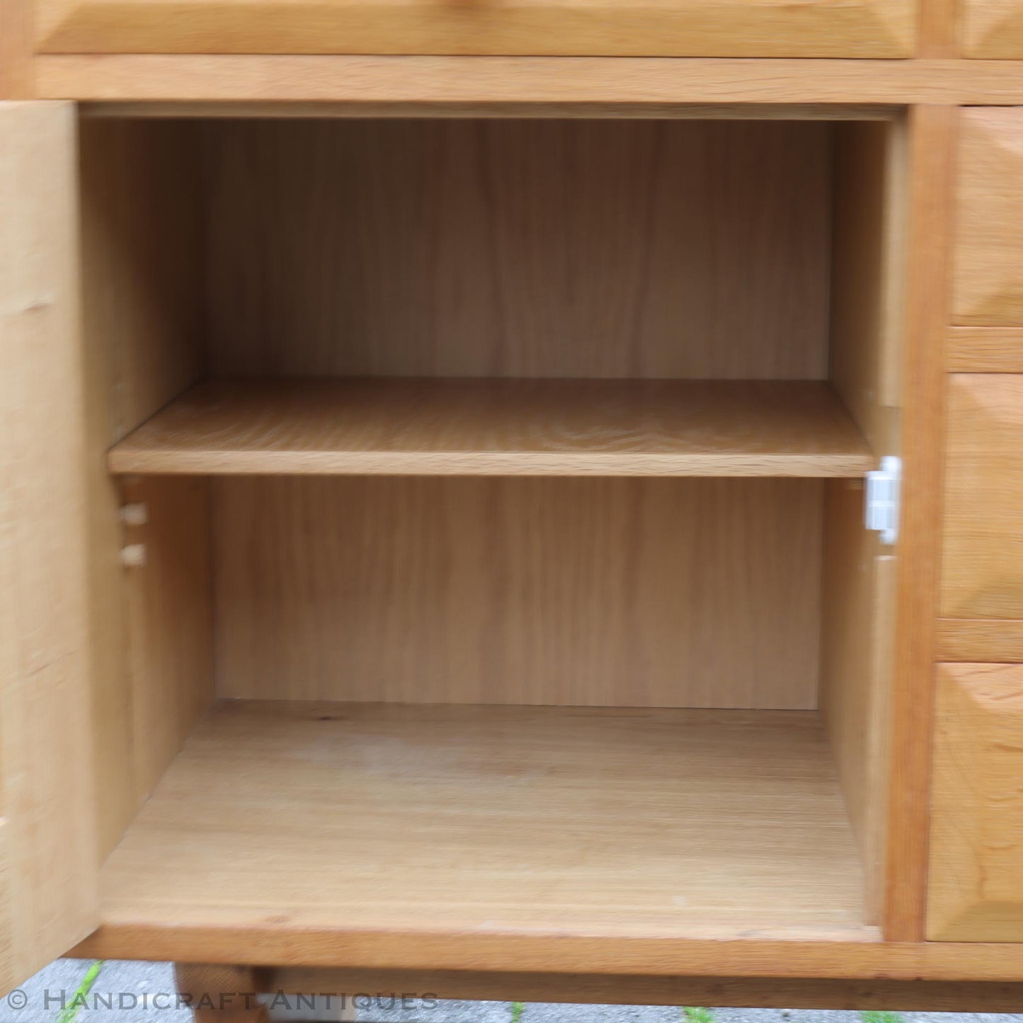 Arts & Crafts Cotswold School English Oak Sideboard by White Rose Studio