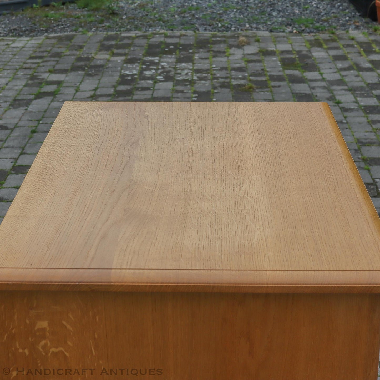 Andrew Jordon Arts & Crafts Lakes School English Oak Filing Cabinet
