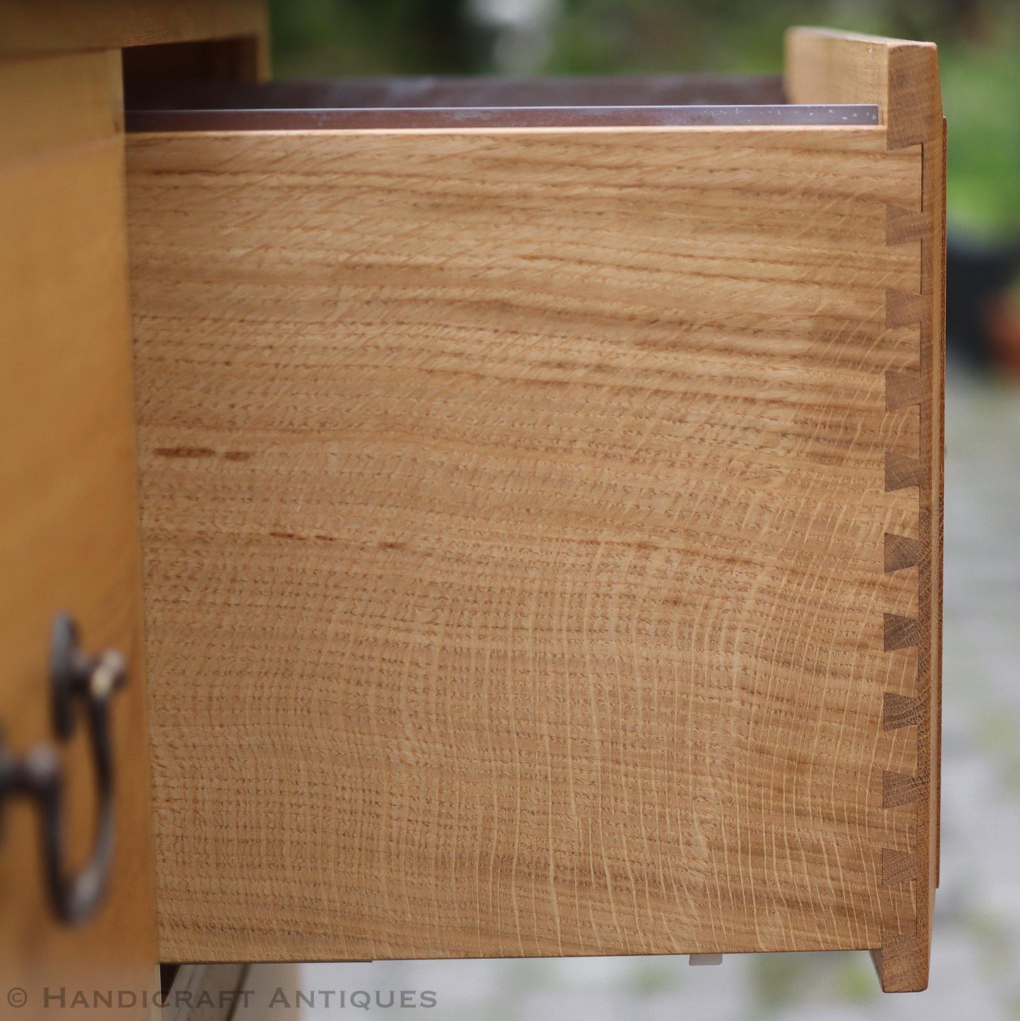Andrew Jordon Arts & Crafts Lakes School English Oak Filing Cabinet