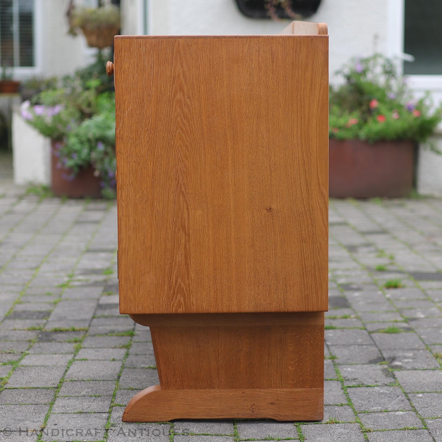 Arts & Crafts Cotswold School English Oak Sideboard by White Rose Studio