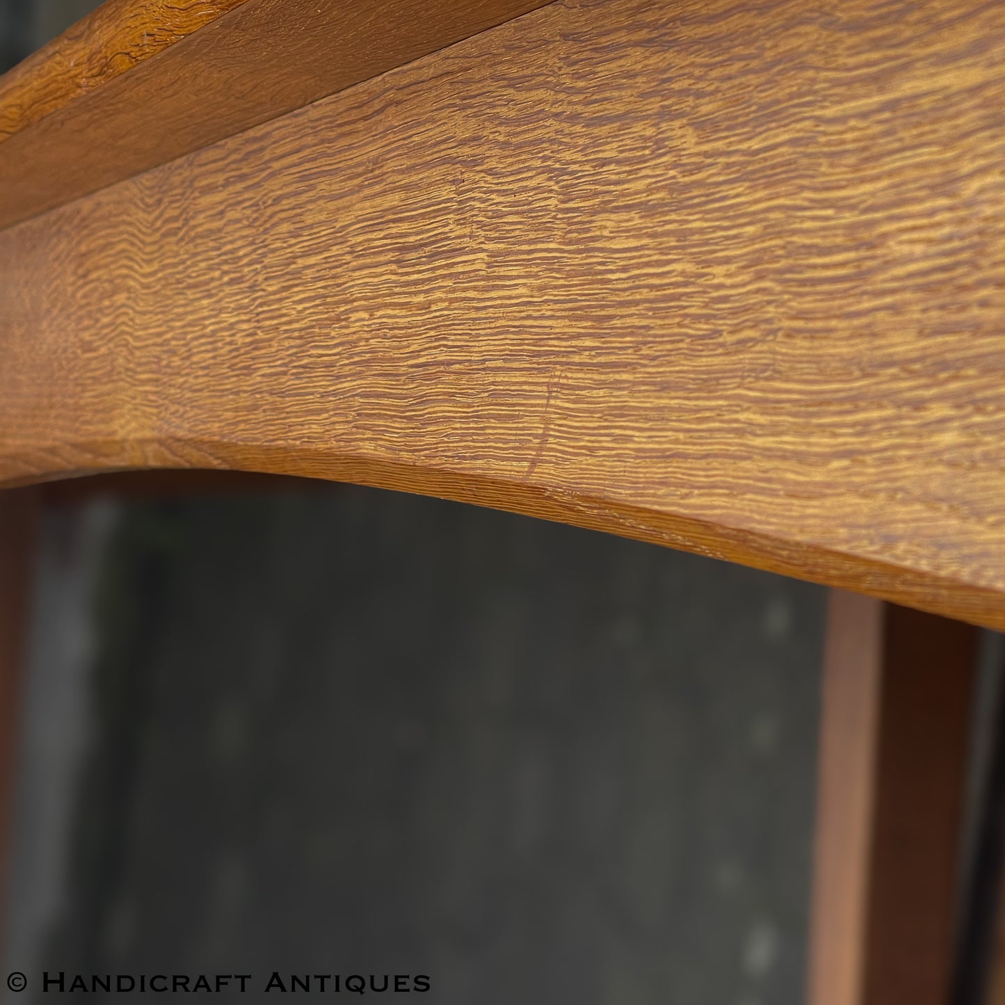 Peter Hall of Staveley Arts & Crafts Lakes School English Oak Dining Table c. 1990.