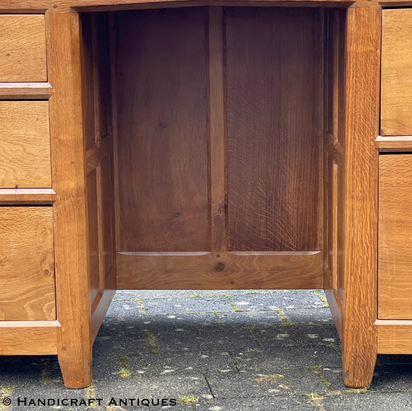 Peter ‘Rabbitman’ Heap Arts & Crafts Yorkshire School English Oak Desk