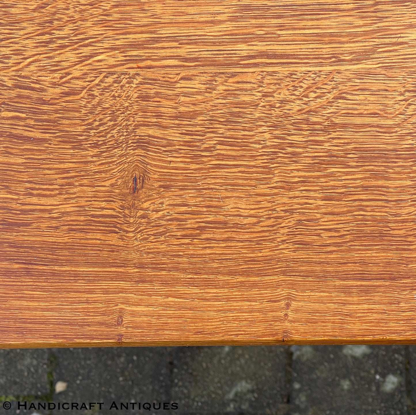 Peter Hall of Staveley Arts & Crafts Lakes School English Oak Dining Table c. 1990.