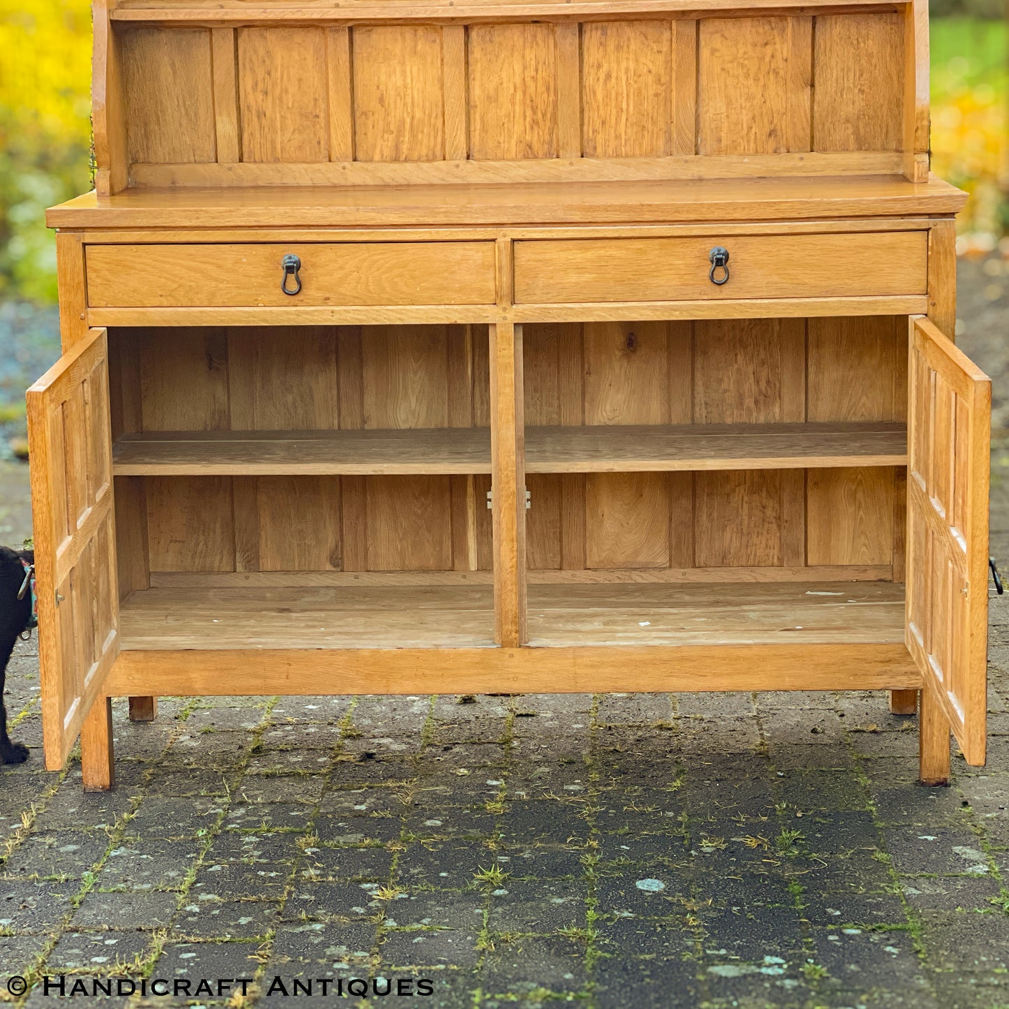 Cat & Mouseman (Ex-Mouseman) Arts & Crafts Yorkshire School English Oak Dresser