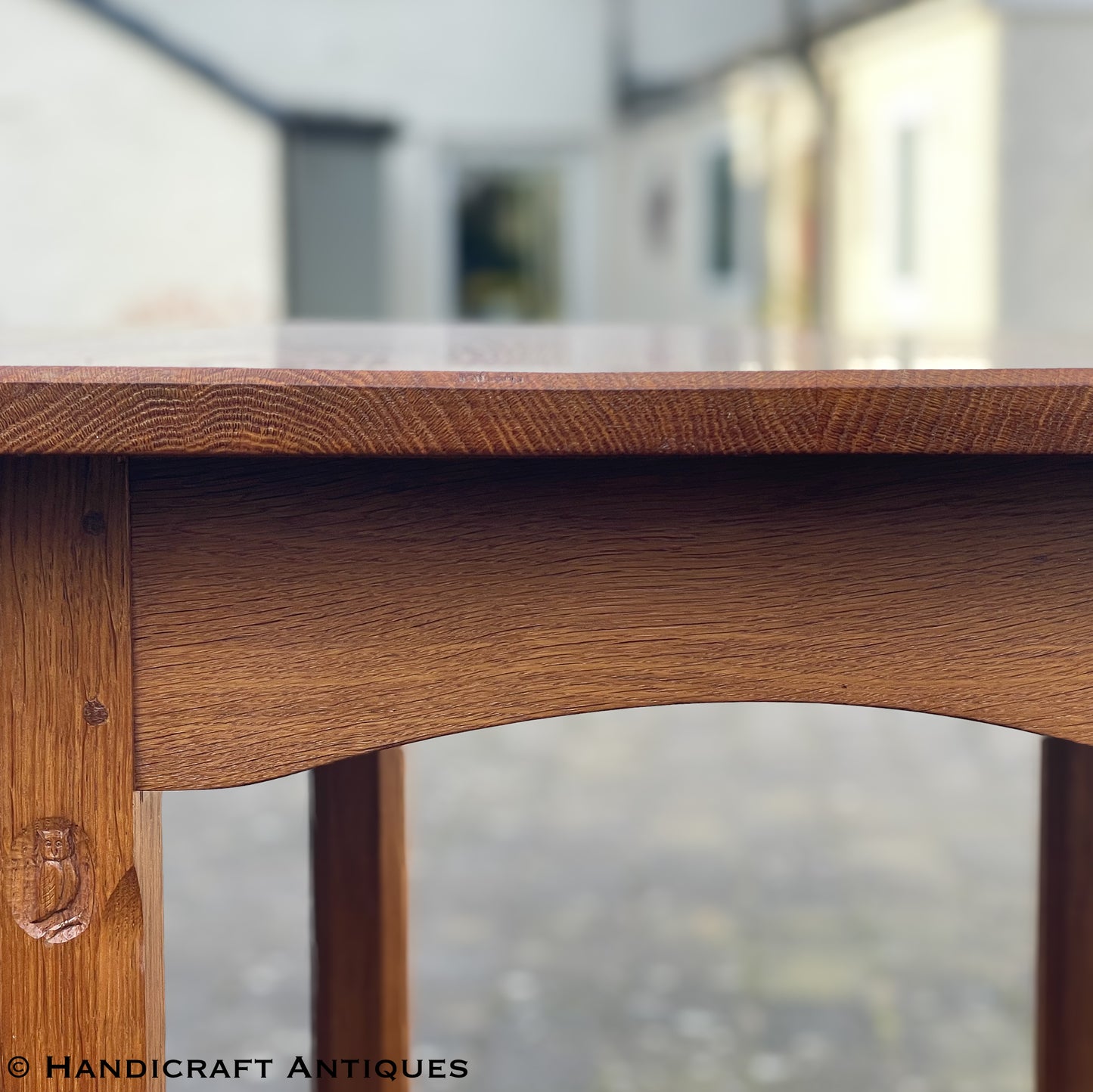 Albert Harrison Arts & Crafts Yorkshire School English Oak Dining Table