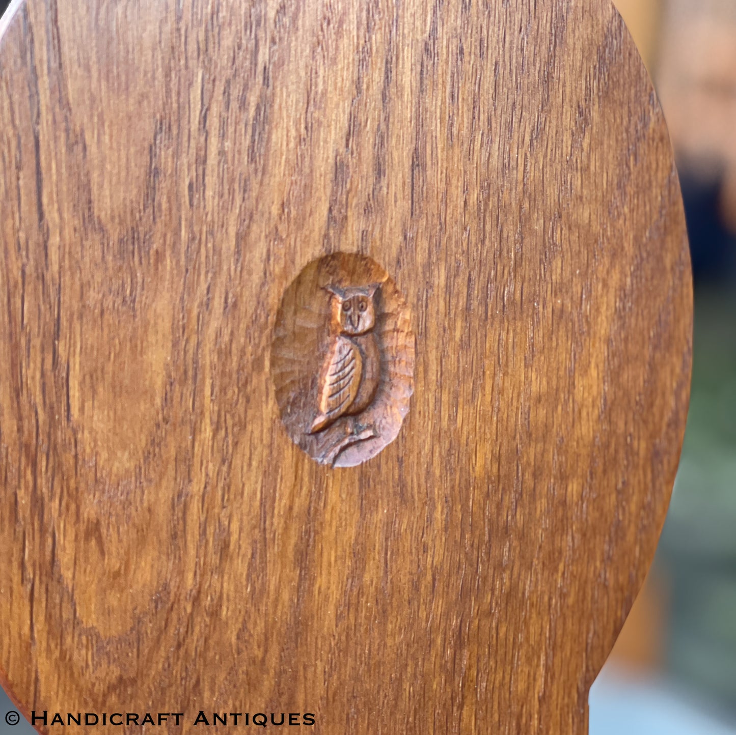Set of 4 Albert Harrison Arts & Crafts Yorkshire School English Oak Chairs.