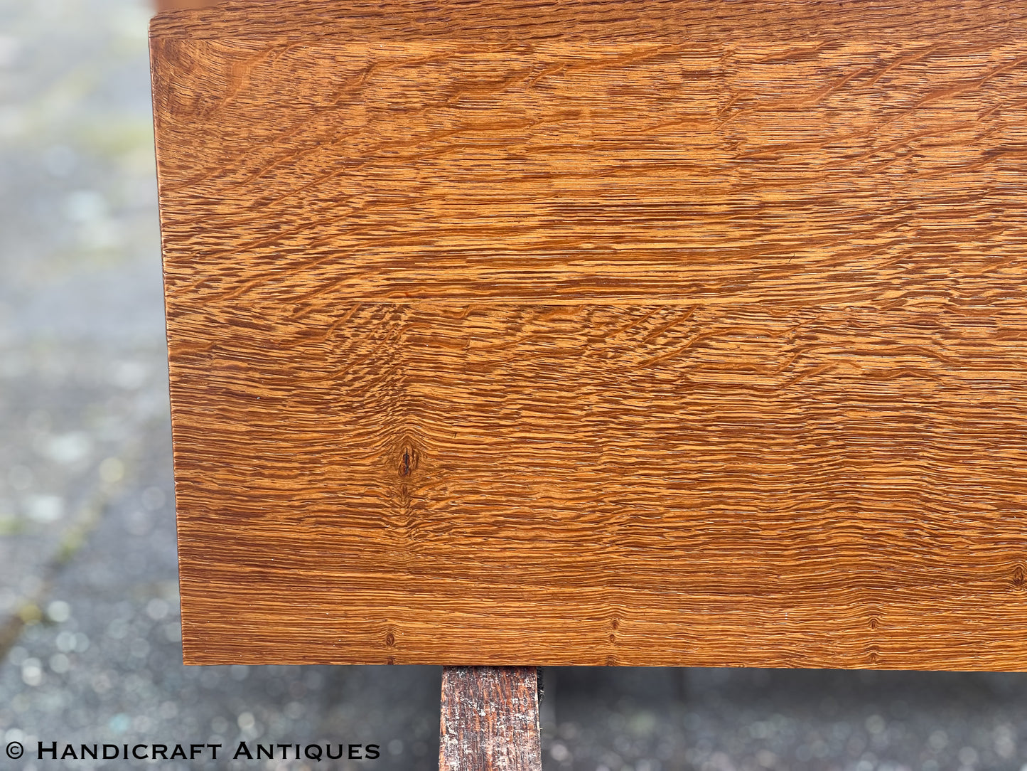 Peter Hall of Staveley Arts & Crafts Lakes School English Oak Dining Table c. 1990.