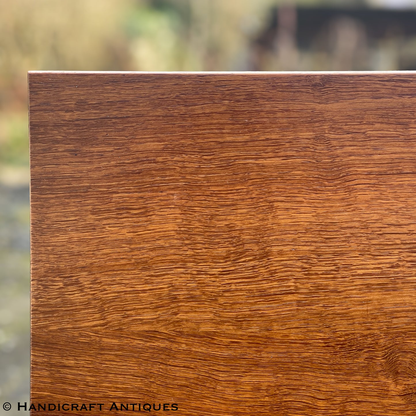 Peter Hall of Staveley Arts & Crafts Lakes School English Oak Dining Table c. 1990.