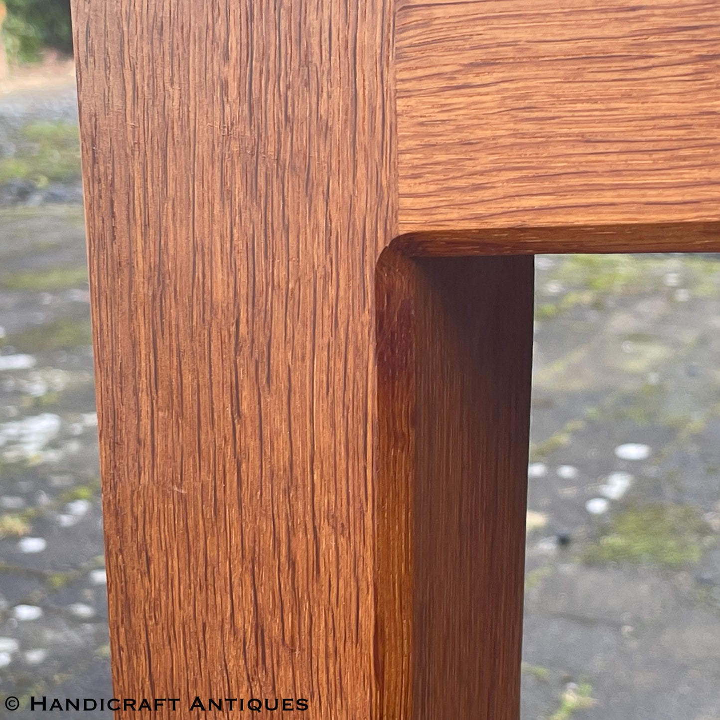 Peter Hall of Staveley Arts & Crafts Lakes School English Oak Dining Table c. 1990.