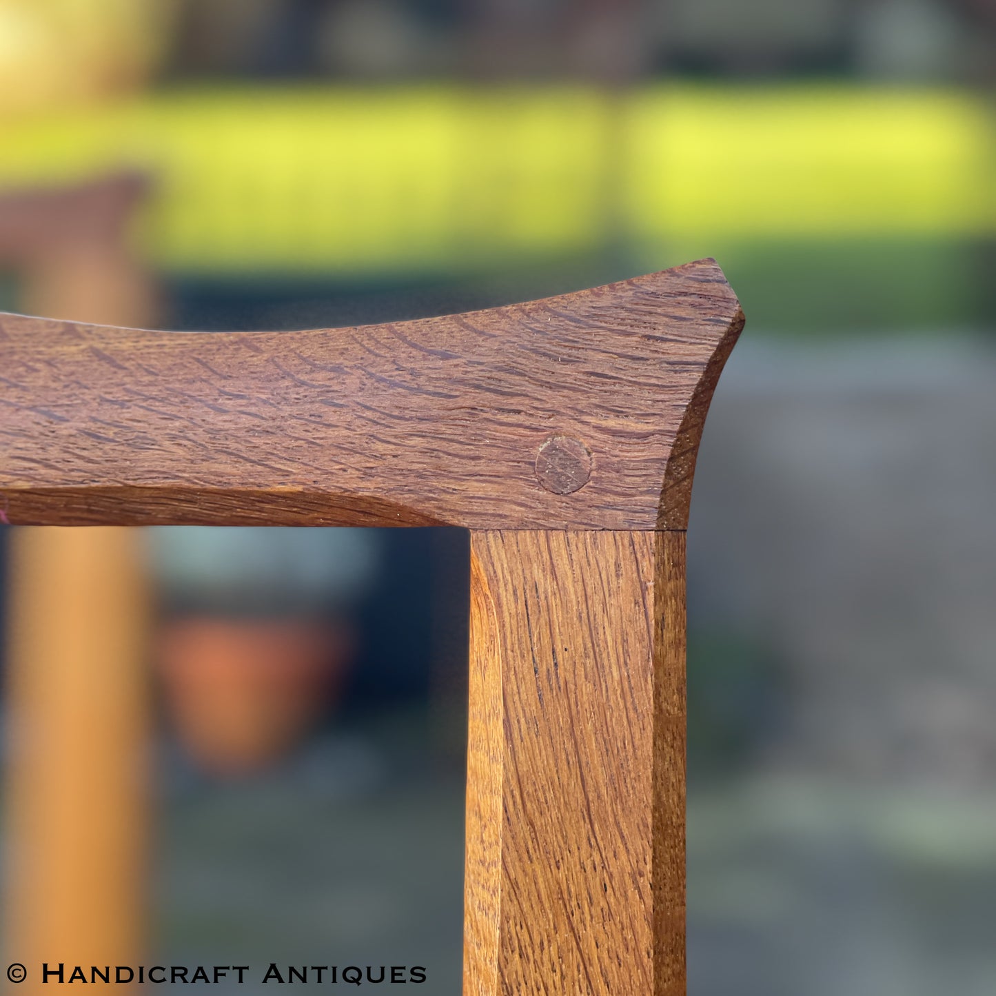 Set of 4 Albert Harrison Arts & Crafts Yorkshire School English Oak Chairs.