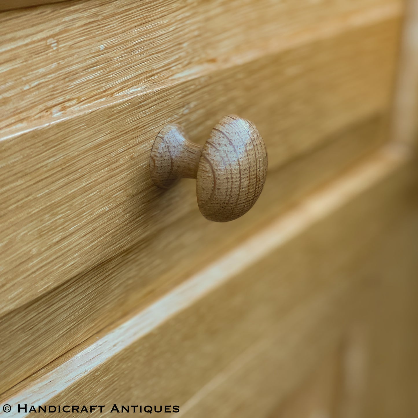 Coxwold Cabinet Makers 'Unicornman' Arts & Crafts Yorkshire School Oak Dresser post 1990.
