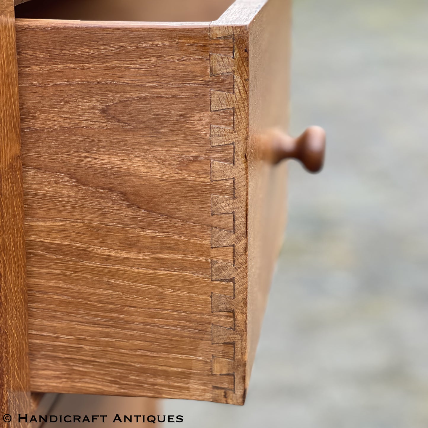 Peter ‘Rabbitman’ Heap Arts & Crafts Yorkshire School English Oak Desk