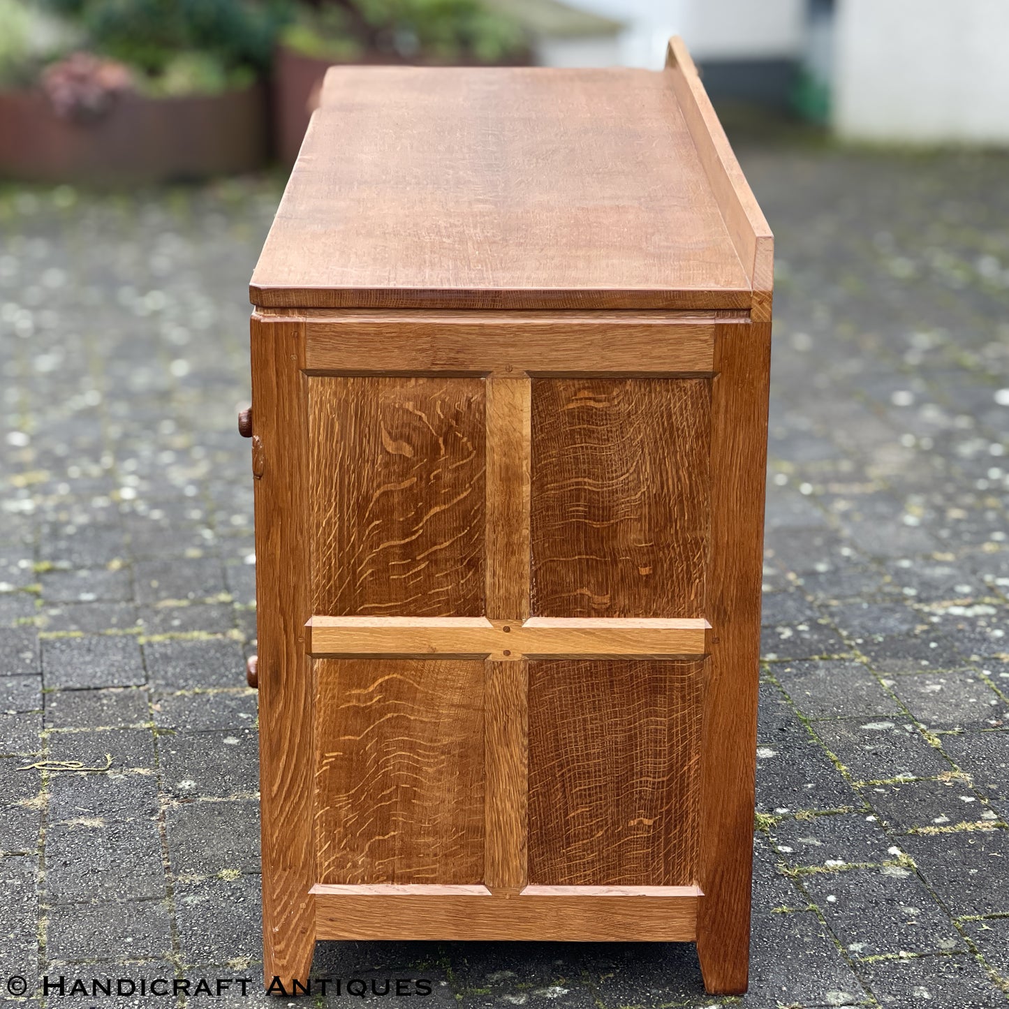 Peter ‘Rabbitman’ Heap Arts & Crafts Yorkshire School English Oak Desk