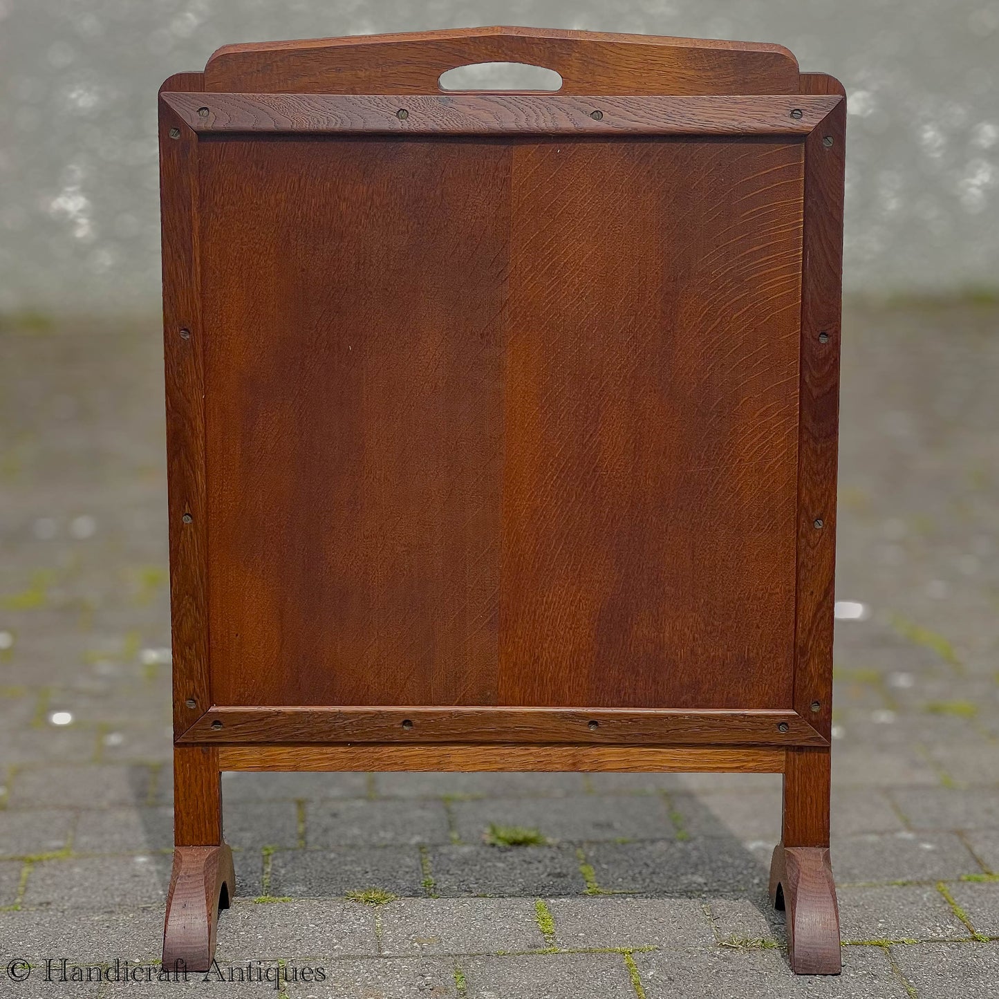 Arts & Crafts Lakes School English Oak Firescreen